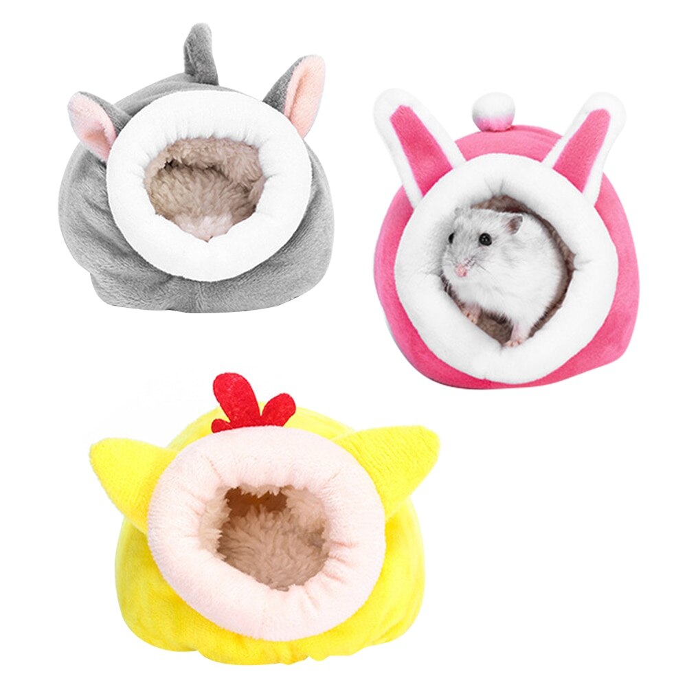 Hamster hus marsvin tilbehør hamster bomuld hus lille dyr reden vinter varm til gnaver / marsvin / rotte / pindsvin