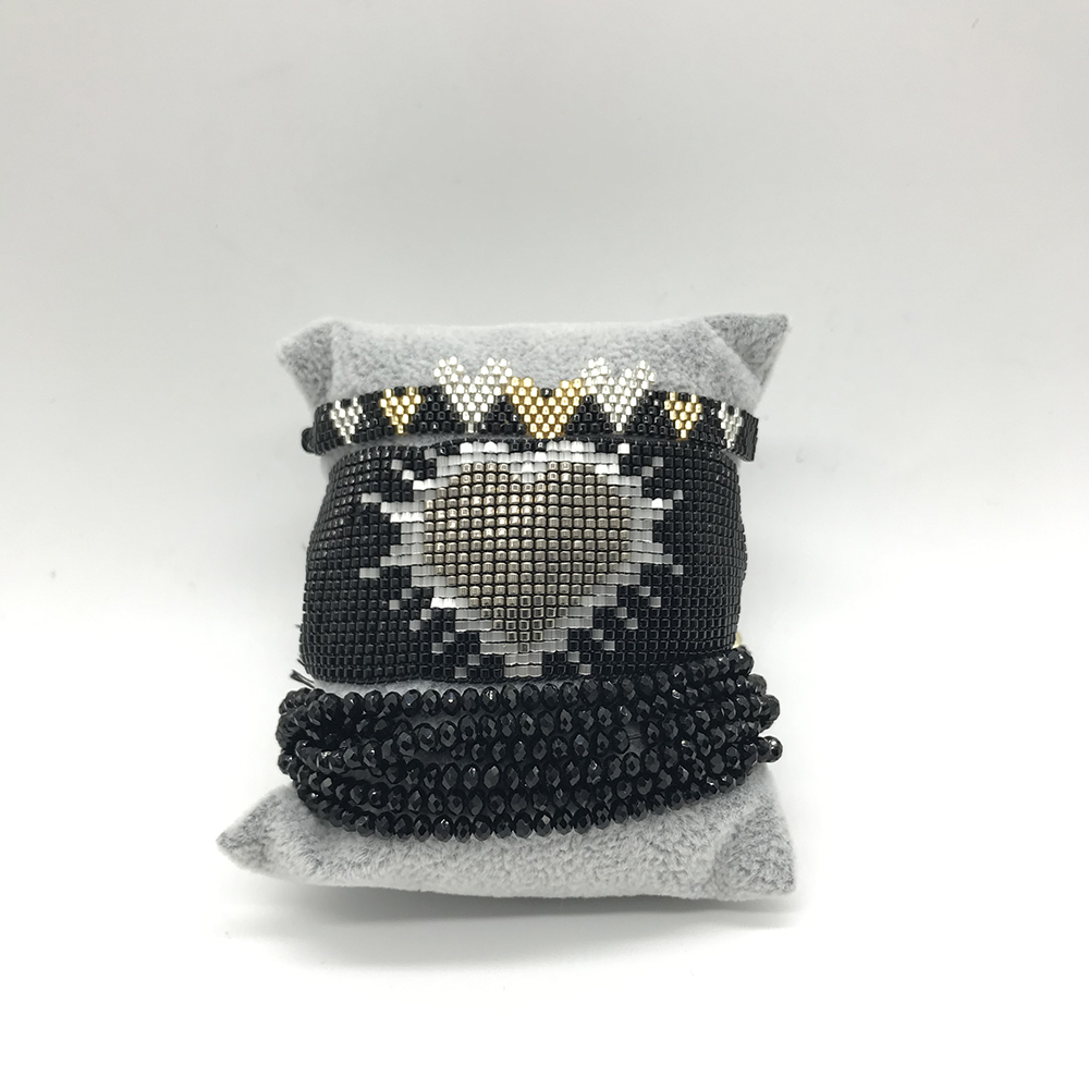 Bracciale occhio turco stella blu bracciale MIYUKI bracciale cuore stella cristallo bracciale gioielli fatti a mano nappa: Stampigliatura