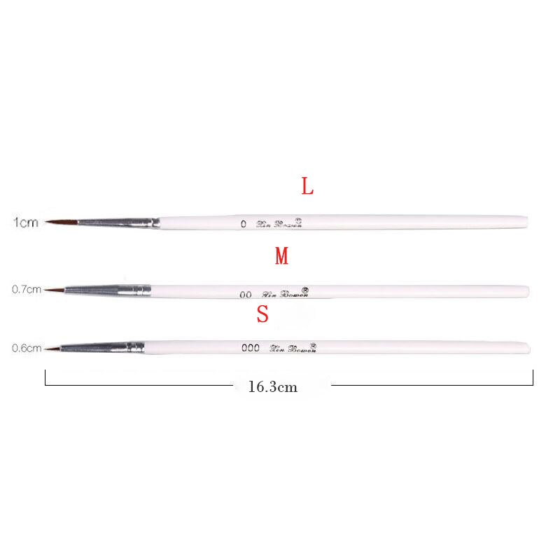 EZONE 6PCS Oil Painting Brush Hook Line Pen Nylon Multi-function Pen For Watercolor Different Size Art Student Stationery Supply