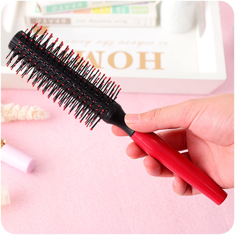 1pcs Round Hair Care Brush Salon Comb Anti-static Wavy Curly Styling Dressing Curling Comb Hair Styling Tool