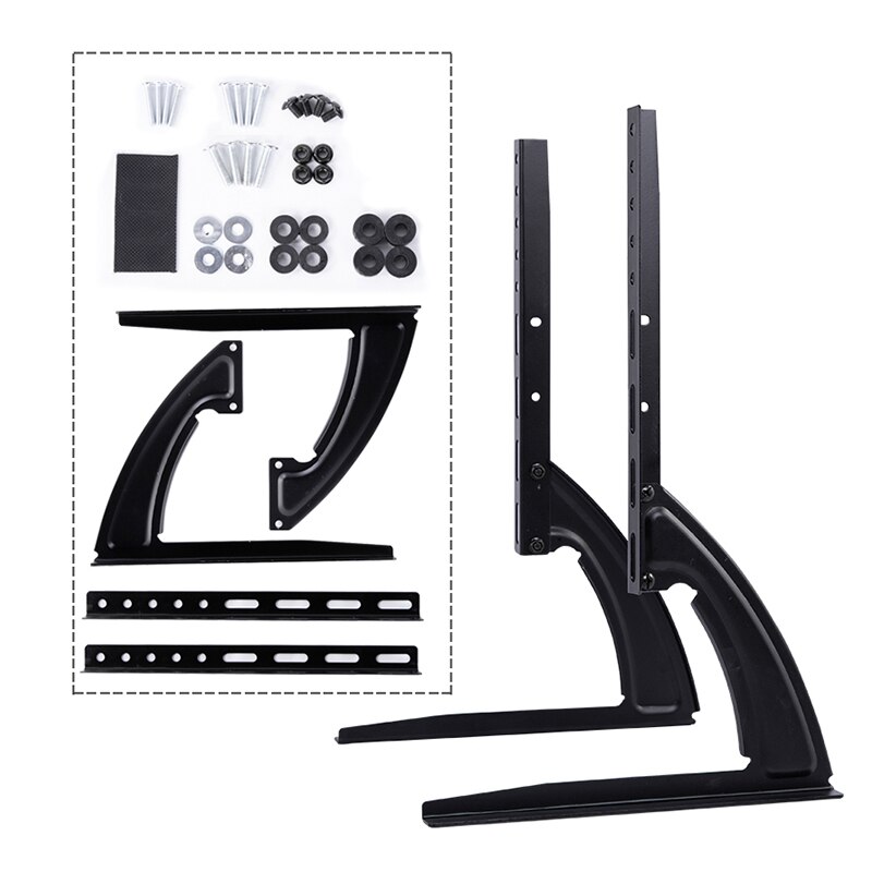 Beishi universal bordplate tv-stativ pidestall for 14-42 -tommers lcd/led/plasma-tver, tv-stativben for skjermmonitorbrakett: Default Title