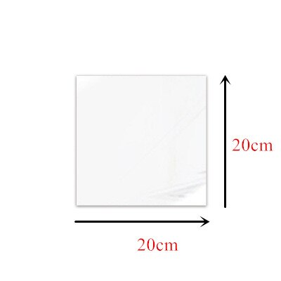 1 kpl peili seinätarra kodin sisustus timantti neliön koristeet irrotettavat tee itse olohuoneen tarra taidekoristeet kotiin: Neliö 20 x 20cm