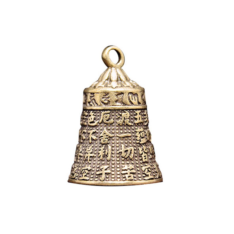 Messing Handwerk Bel Sleutel Auto Knop Wind Bell Tibetaanse Bronzen Bel Tibetaans Klokken Home Decoratie Hanger