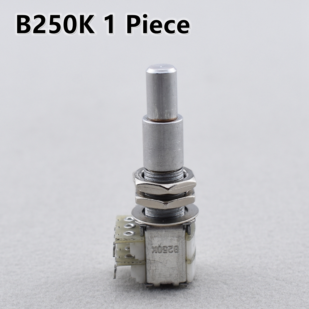 Potenziometro concentrico doppio impilato per chitarra basso da 1 pezzo (pentola) con accessori per chitarra con fermo centrale: Viola