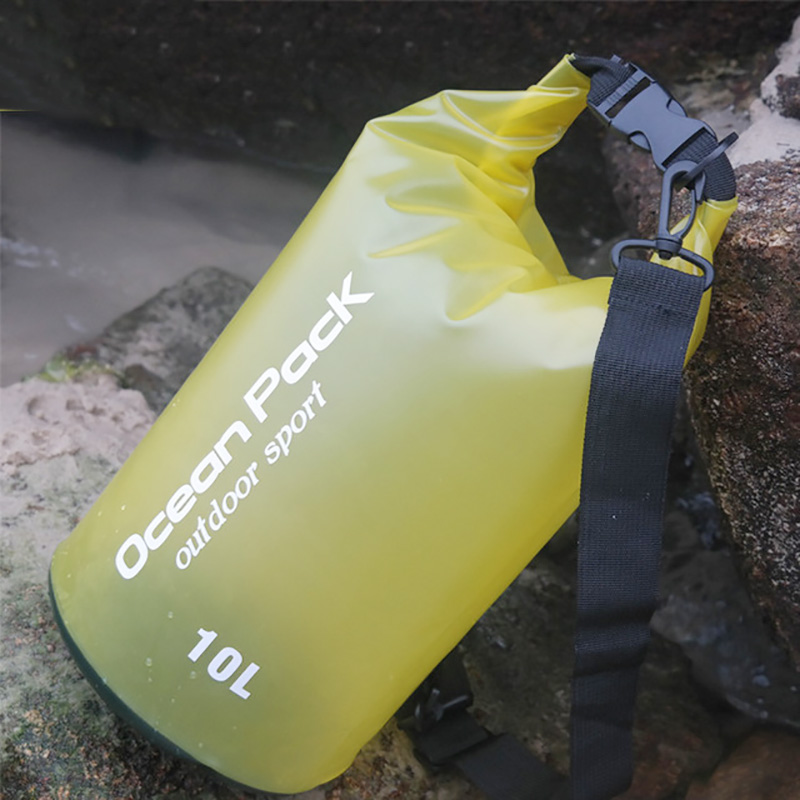 Outdoor 2L 5L 10L 15L Waterproof Dry Bag Pack Sack Swimming Rafting Kayak River Canoeing Trekking Floating Sailing Waterproof: 10L yellow