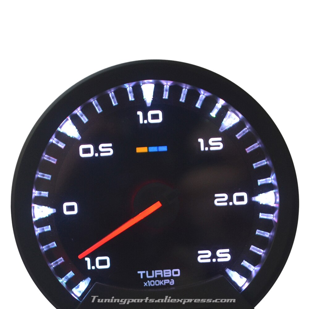 Jauge universelle d'eau à huile | Jauge automatique 7 lumières, température universelle de l'eau, pression à l'huile, Turbo/Boost mètre voiture