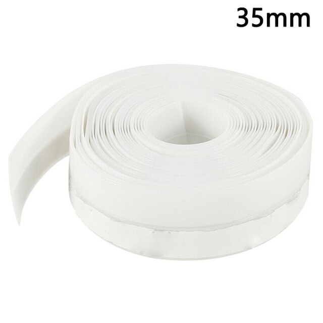 Weather Seal Strip Adhesive Dustproof Soundproof Insulation Multi functional: White 35mm