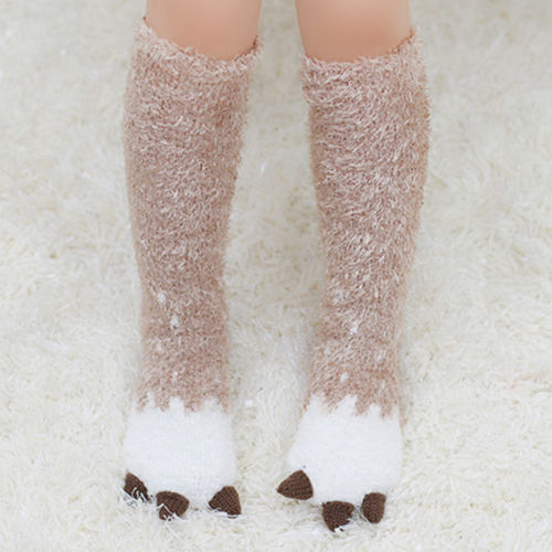 Calcetines de Navidad para bebés y niñas de 1-5y con dibujos de ciervos, unicornios infantiles hasta la rodilla, lazos, calcetines de princesa, bonitos calcetines de tubo largos para bebés