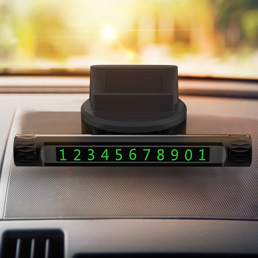Soporte para estacionamiento temporal de coche, tarjeta de teléfono, soporte de teléfono, aromaterapia, parada de estacionamiento, accesorios para automóviles, estilismo para automóviles