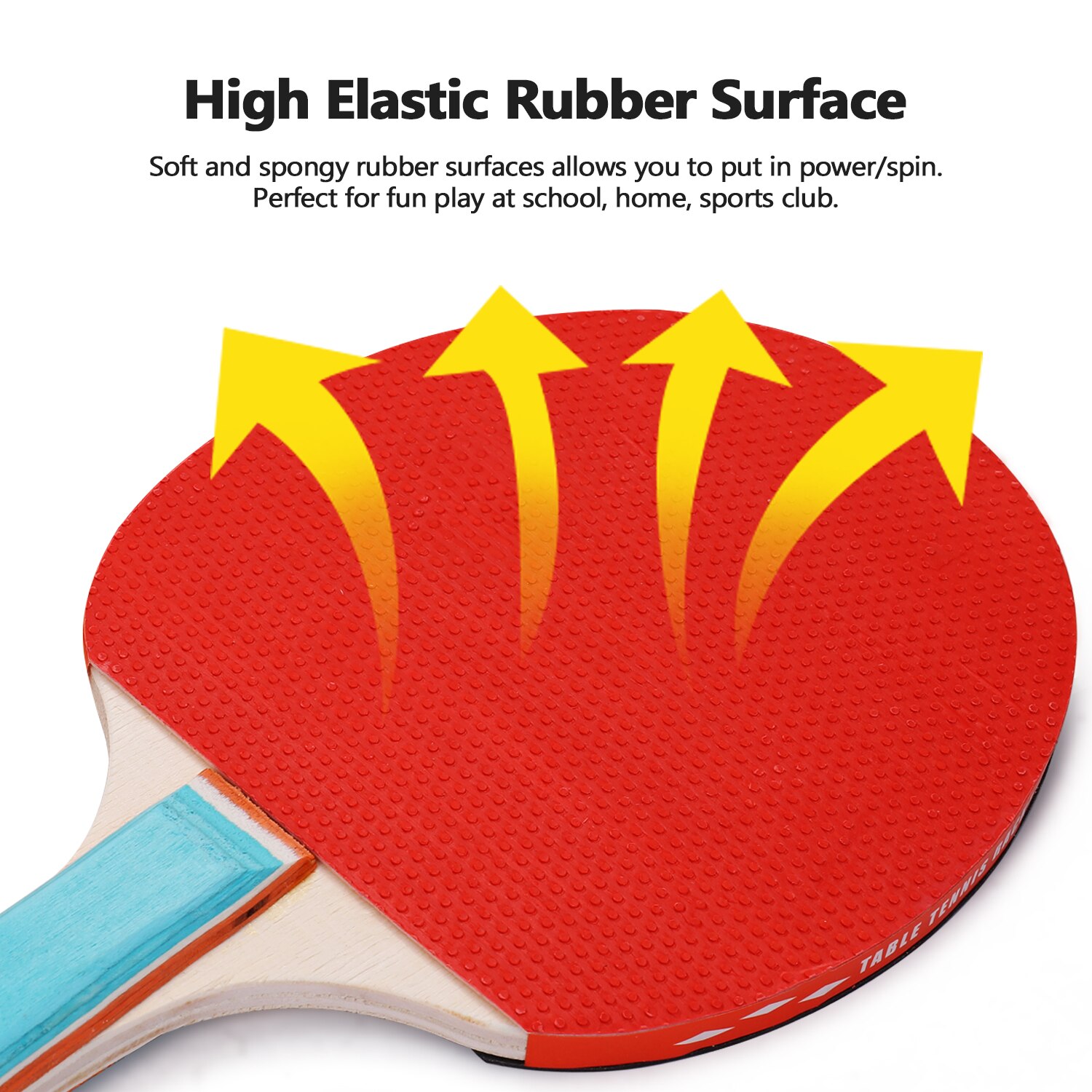 Lightweight Table Tennis Racket and Balls Set Powerful Short Handle Table Tennis Paddle Racket Kit Table Tennis Racket Sports