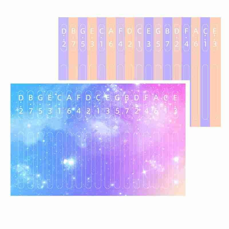Adesivo peças de percussão acessórios para aluno musical 17-tom piano adesivos kit instrumento kalimba polegar piano assim b6u1