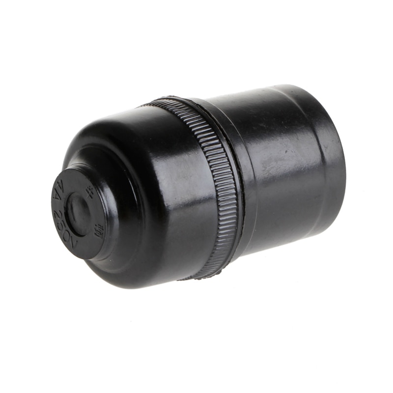 5pcs Black E27 Light Bulb Lamp Holder Base Pendant Screw Cap Socket 250V 4A