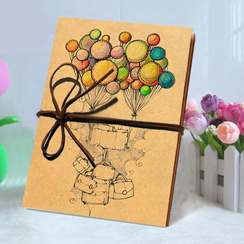 Globo Vintage, álbum de foto de boda, acordeón de 7 pulgadas, álbum de recortes adhesivo DIY, álbumes de fotos conmemorativas, álbum artesanal: black card album