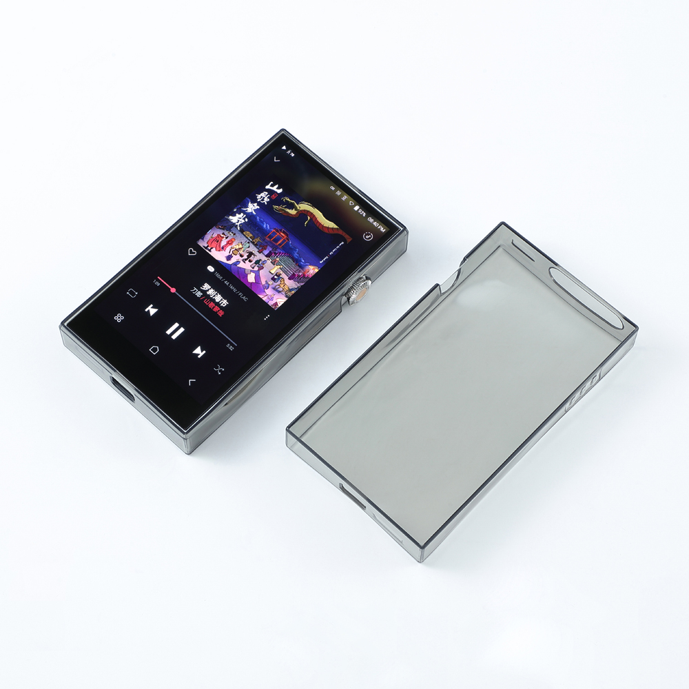 Soft Clear Tpu Protective Skin Case Cover for iRiver Astell&Kern A&futura SE300 with Front Screen Protector Tempered Glass: light green