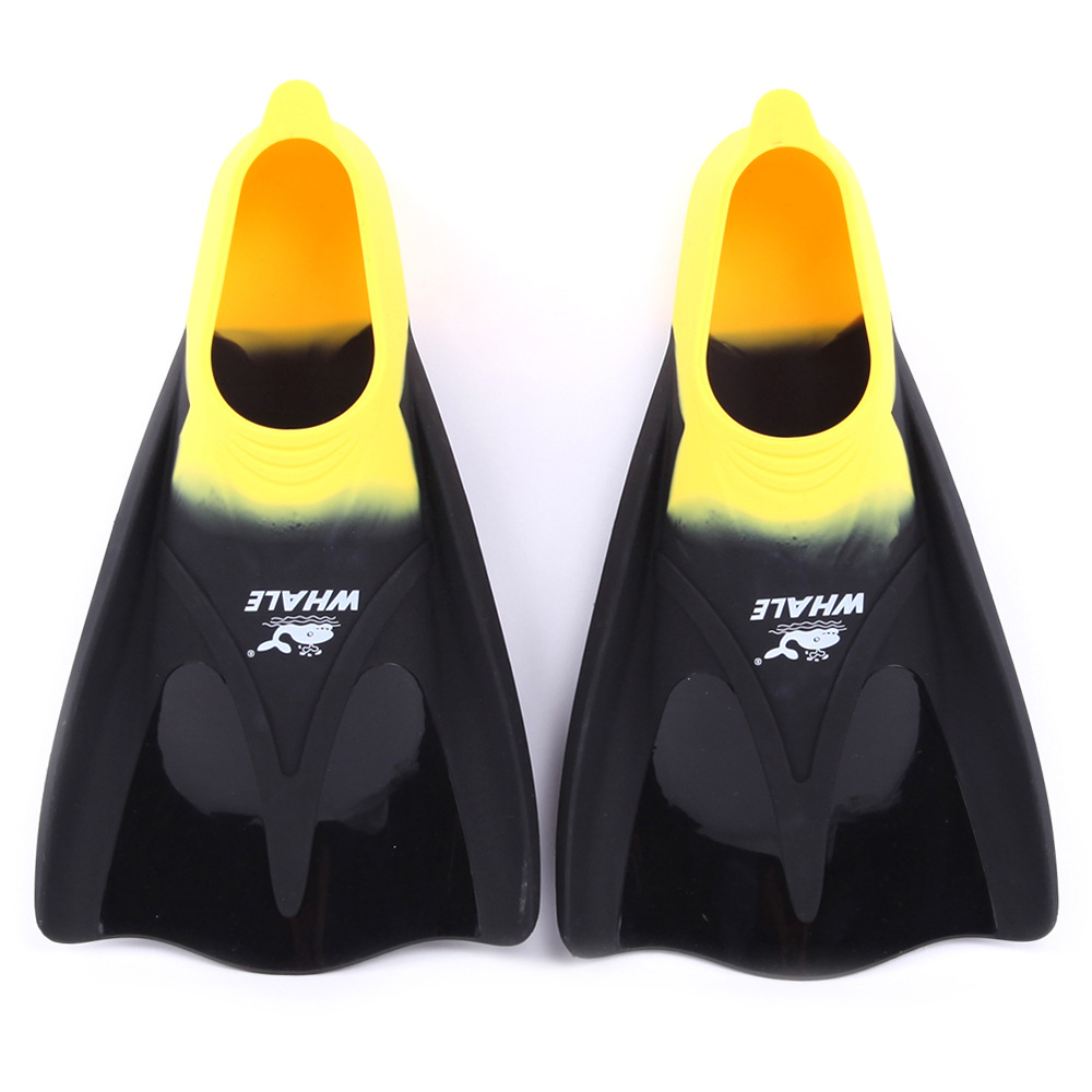 Diving Snorkeling Swimming Fins Adult Diving Fins Comfort Submersible Foot Fins Flippers Water Sports Scuba Shoes: Yellow Black / XS (36-38)