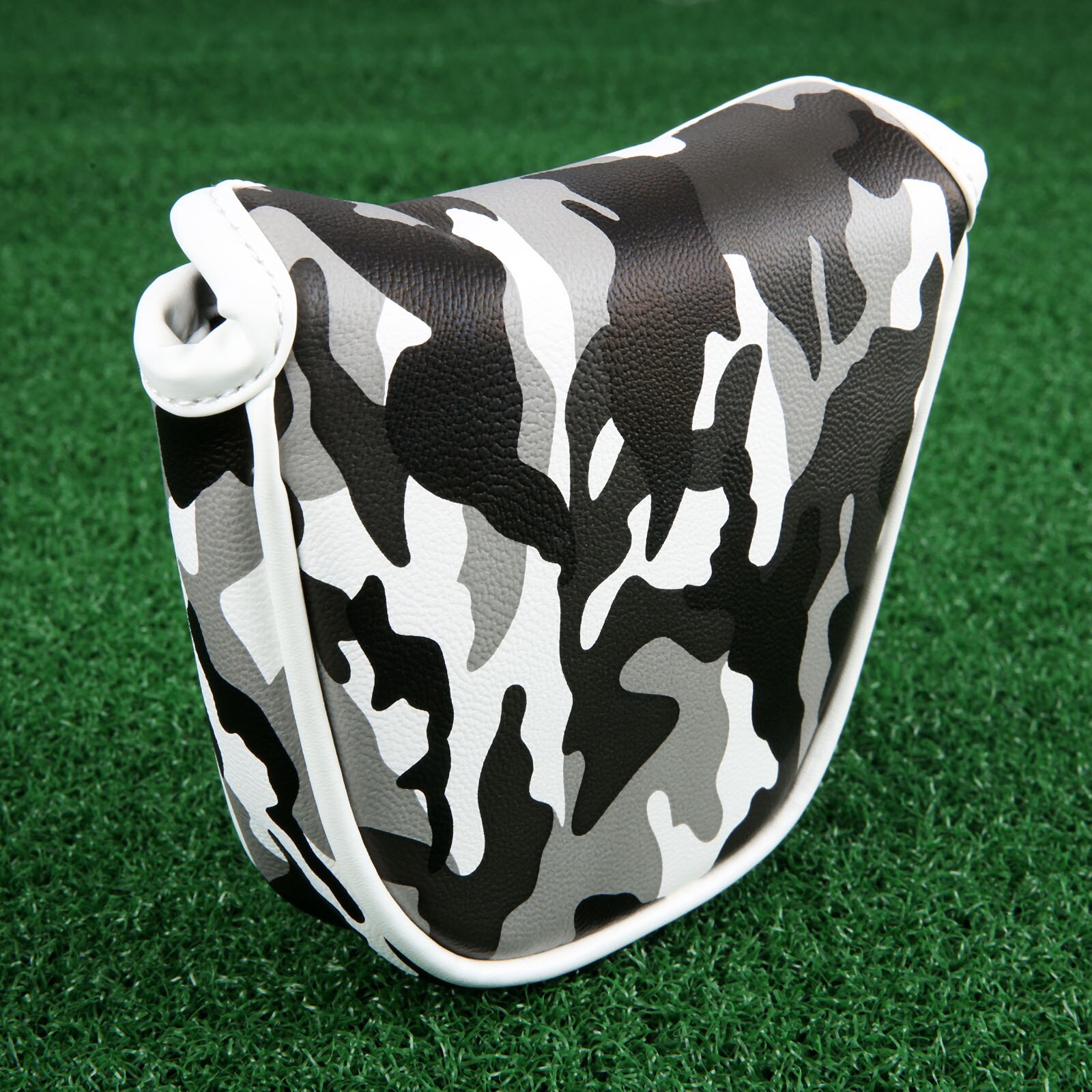 1Pc Golf Putter mettre couvre-chef magnétique boucle maillet Putter couverture sac PU cuir Camouflage motif Golf Club têtes couvre