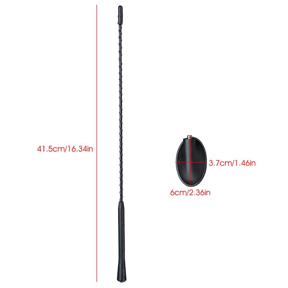 16 &quot;antena de telhado do carro antenas rádio estéreo com base para ford/mondeo/foco/C-MAX/fiesta/kuga/trânsito 1508144 1087087