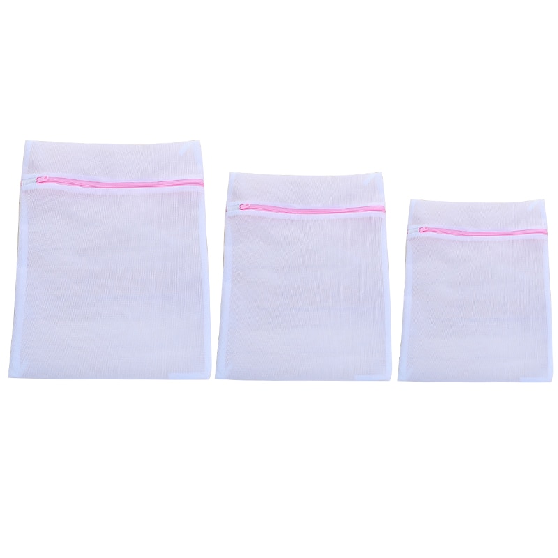 Bærbar tøjpose polyester mesh tøjpose hjem vasketaske til undertøj sokvaskemaskine pose tøj bh tasker