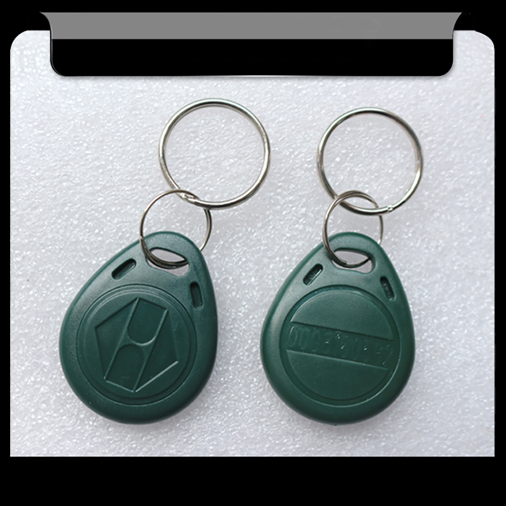Porte-clés EM4305 125Khz, 10 pièces, copie inscriptible, identification EM, étiquette RFID, anneau, accès au jeton de proximité, copie: blackish green