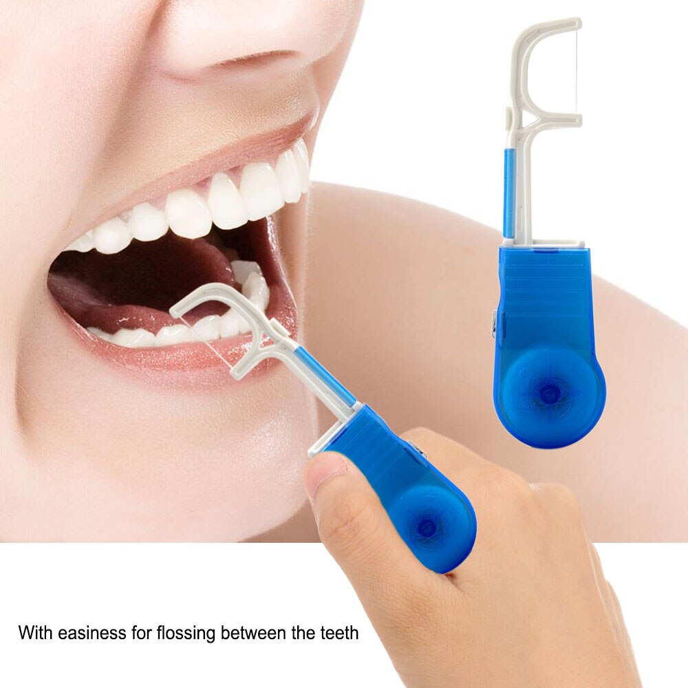30 Meters Dental Flosser Tooth Cleaning Built-in Spool Wax Replacement Wire Dental Floss Toothpicks Interdental Brush Wire