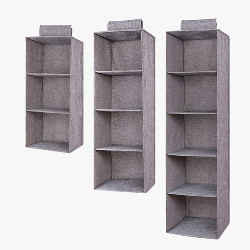 Closet Cabinet Cotton and linen Organizer Hanging Pocket Clothes Storage Clothing Home Organization Accessories Supplies