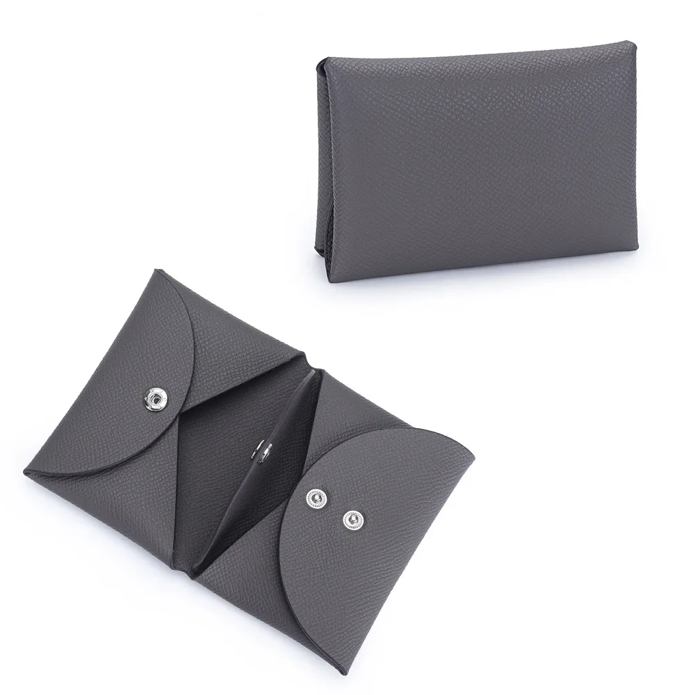 Mini Coin Purse Genuine Leather Small Coin Wallet Genuine Leather Hasp Coin Purse Pouch Change Holder Card Holder for Men Women: Dark Khaki