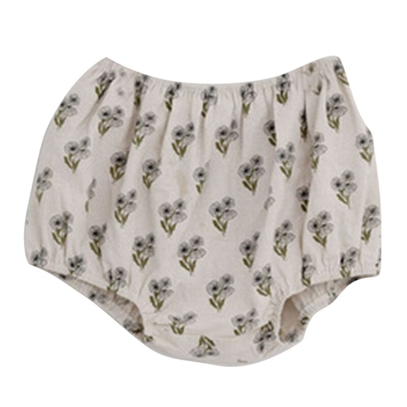 A5YC Toddler Baby Girls Summer Bloomers Bohemian Floral Print Cotton Harem Shorts Infants Basic Diaper Cover Underwear: A / 110CM