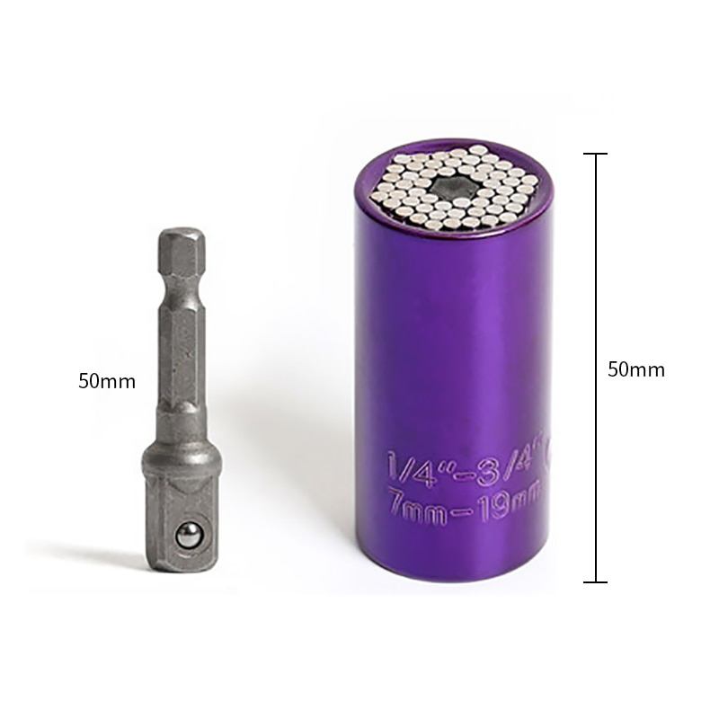 7-19mm Power Drill Adapter Hand Tools Universal Torque Wrench Spanner Grip Multi Function Ratchet Socket Sleeve