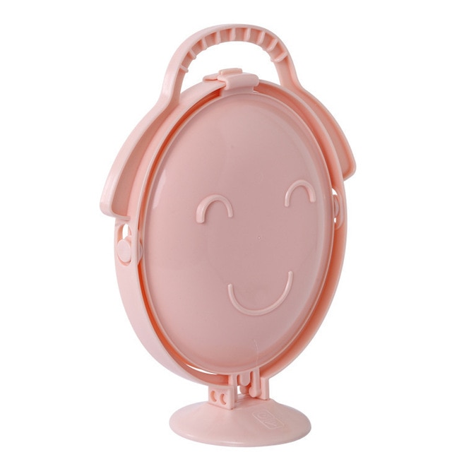 Foldable 3-Layer Fruit Plate Food Display Stand Dried Fruit Tray Folding Snack Rack Dessert Stand for Living Room Home Party: pink