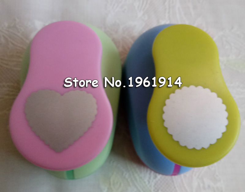 Dziurkacz w kształcie serca i koła fali 1 cal, dziurkacz miłosny, rękodzieło, scrapbooking, okrągły, diy, pianka eva/obcinacz robić papieru 1