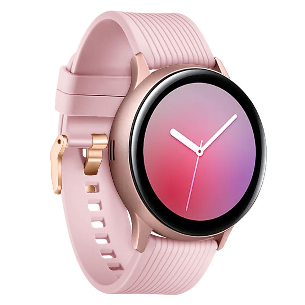 Siliconen band voor samsung galaxy watch 42mm, rubberen vervangende horlogeband voor samsung galaxy watch active 2