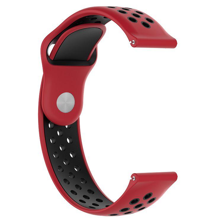 Correa de silicona para Huami Amazfit bip/bip lite muñequera deporte Smart Watch accesorios para la serie Huami Amazfit bip 20mm: 08 red black