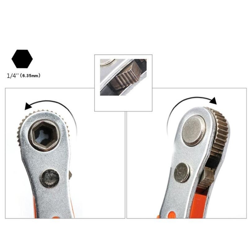 Projahn GearTech dubbele ringratel 4 in 1, 10 & 13 17 & 19 mm