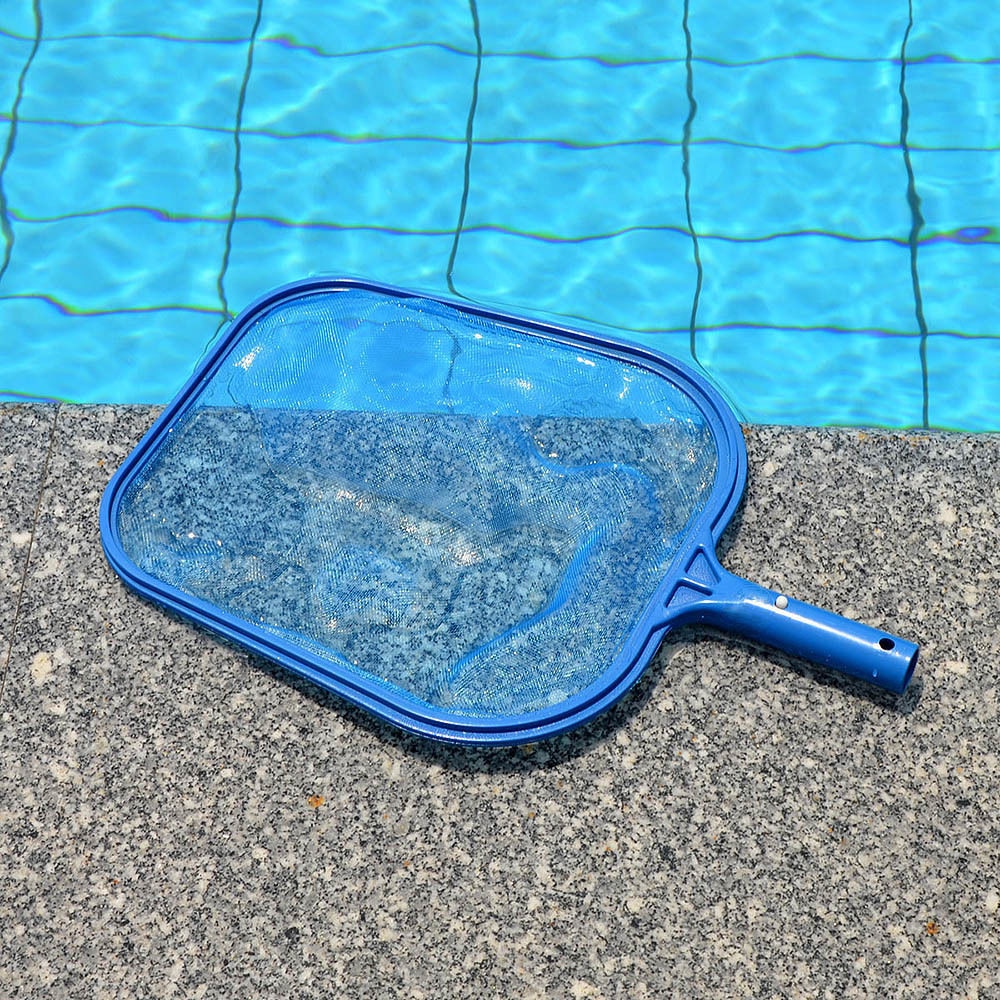 Swimming Pool Skimmer Net Fish Pond Leaf Garbage Skimmer Rake Net Cleaning Tool for Pool Skimmer Mesh Frame Net FD: Default Title