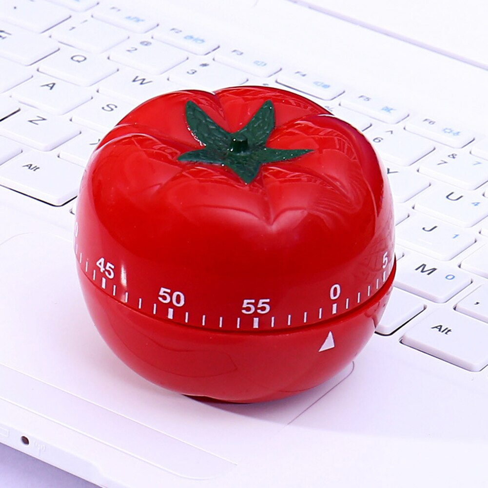 Countdown Timer Kitchen Timer Tomato Visual 60 Minute Loud Voice Fun Shaped Mechanical Timer Cooking Shower Study Stopwatch