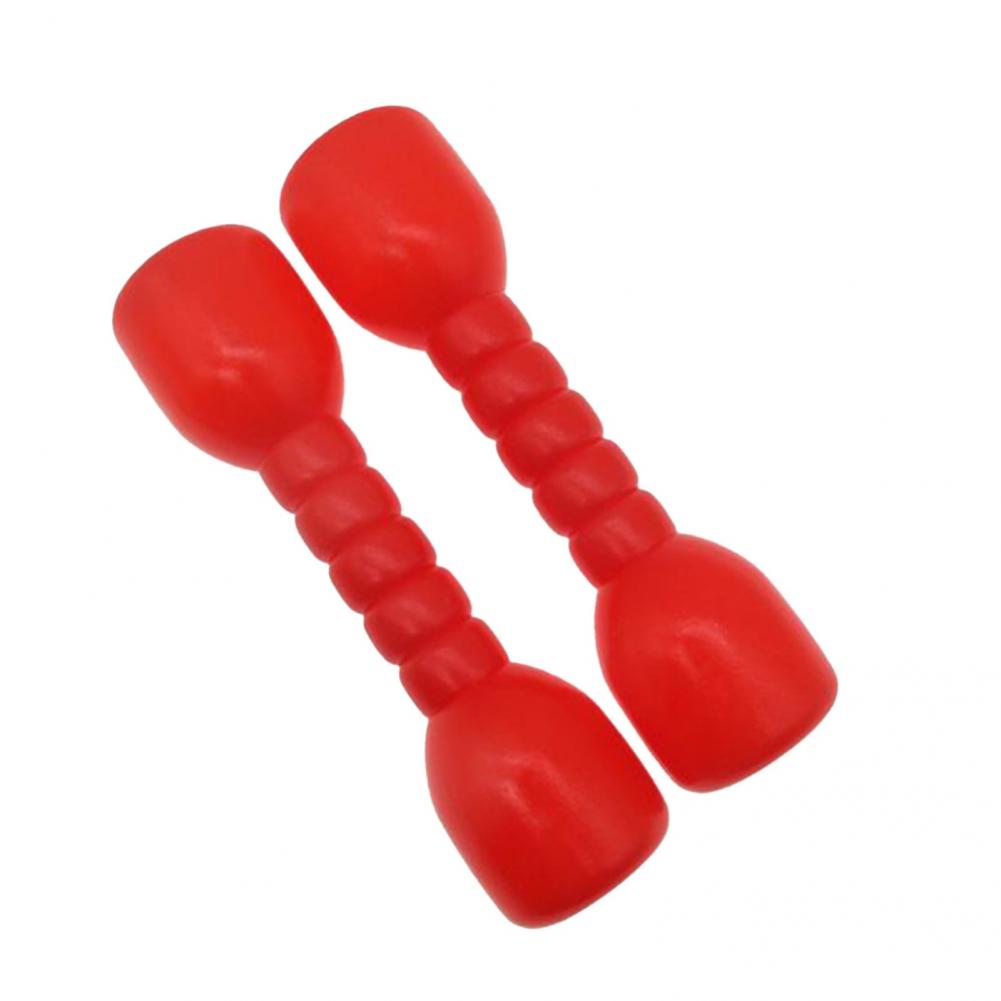 2Pcs Dumbbells Durable Plastic Gym Dumbbells Non-slip Children Dumbbells for Yoga Gym Dumbbells