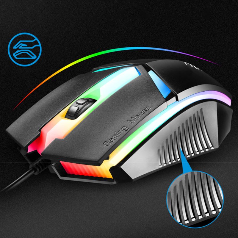 Tastatur Maus einstellen Spiel verdrahtet Maus Kühlen Bunte Beleuchtete Tastatur Für Heimat Sekretariat