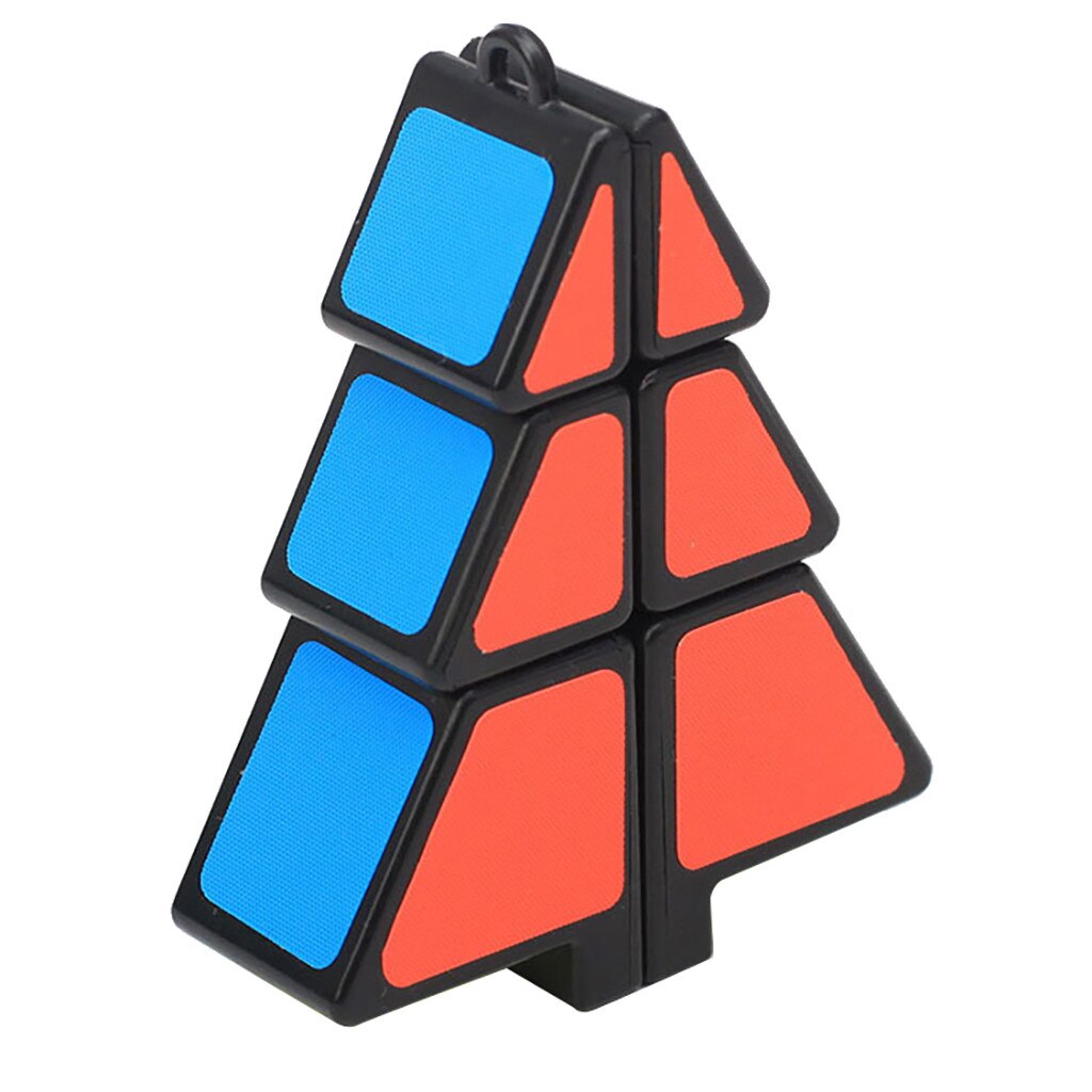 Cubo cubo magico albero di natale bambini educativi migliori giocattoli regalo apprendimento puzzle di plastica decorazioni natalizie: A