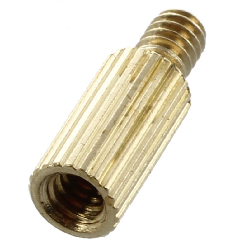 50 Uds rosca macho a hembra latón pilares espaciador de separación M2x6mmx9mm
