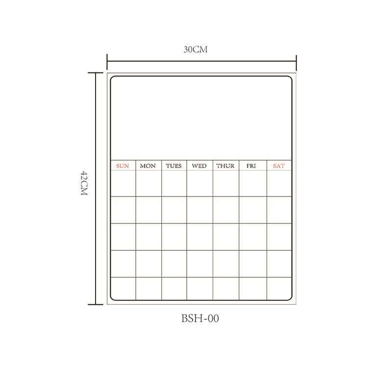 Whiteboard Fridge Magnet Message Board Magnetic Refrigerator White Board Marker Writing Record Weekly Plan Remind Memo Pad