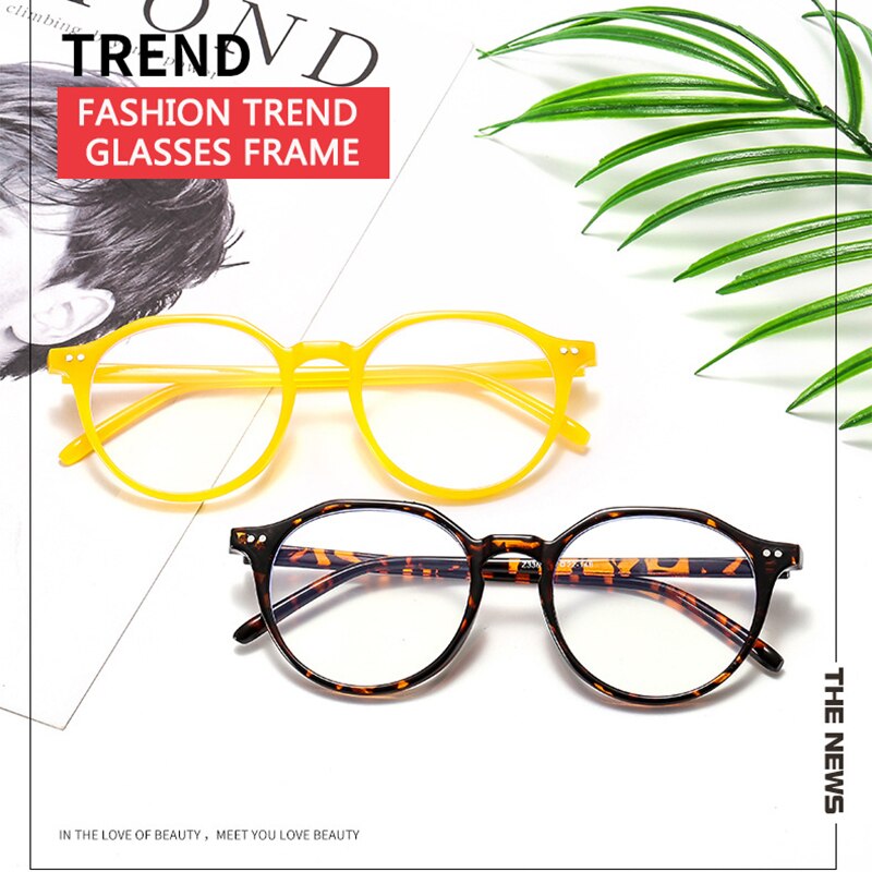 Imwete vintage brilmontuur mannen polygonaal anti-blauw licht vrouwen anti-vermoeidheidsbril unisex casual brilmontuur