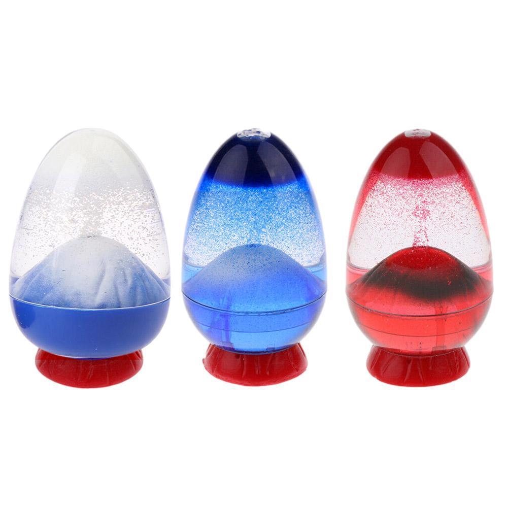 Liquid Oil Volcano Sand Watch Craft Ornaments Home Wedding Valentine Decoration Accessories For Lovers V0T9