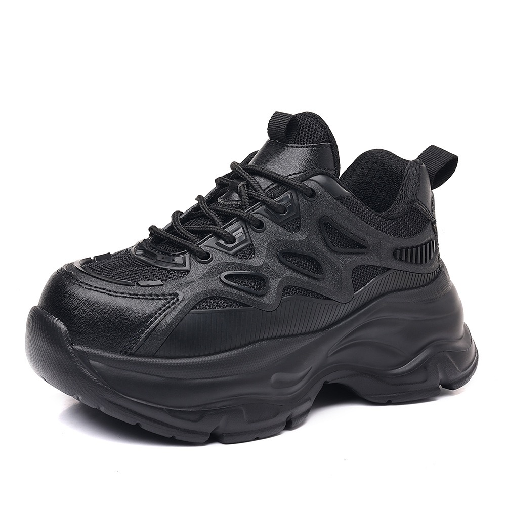 Chaussures de sécurité anti-écrasement et anti-coup de couteau pour femmes, avec capuchon en acier, antidérapantes, sans laçage, bouton rotatif, modèles chauds,: 35 / Orange