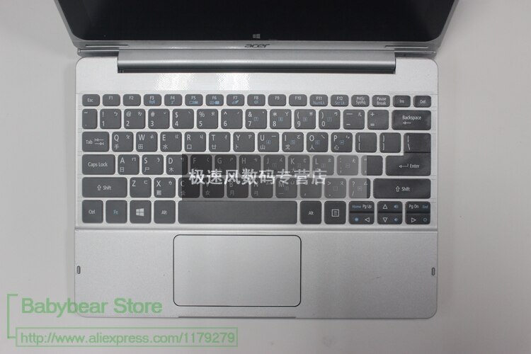 10.1 tums tpu-tangentbordsskydd för acer switch 10 switch en 10e e  sw5-012 2- i -1 laptop surfplatta 10.1 "pekskärm
