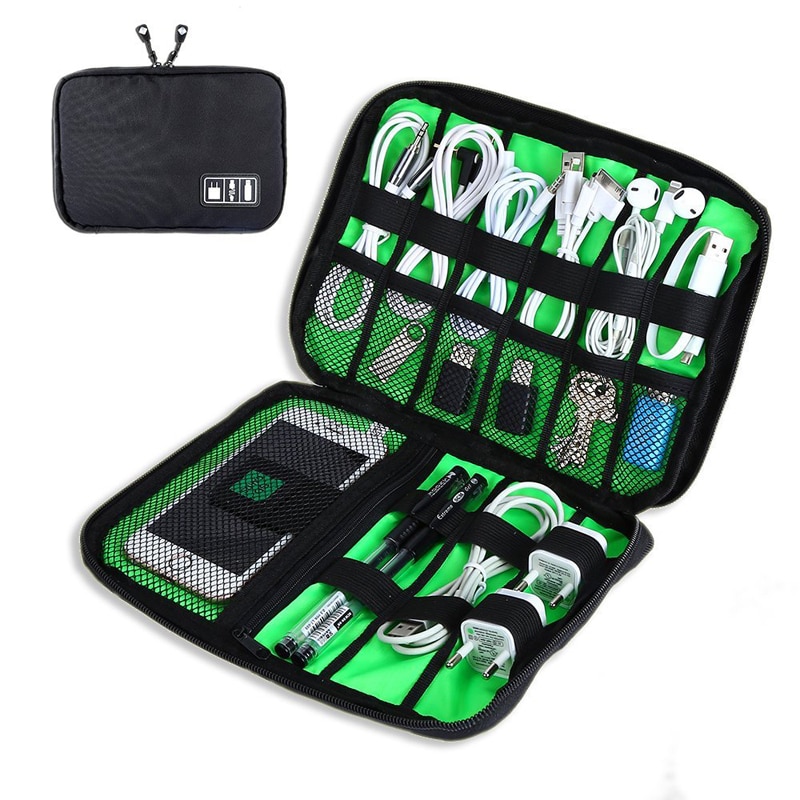 Digital Bag,Travel Data Lines Bag,Electronics Accessories Travel Organizer Bag Case for Chargers Cables Earphone