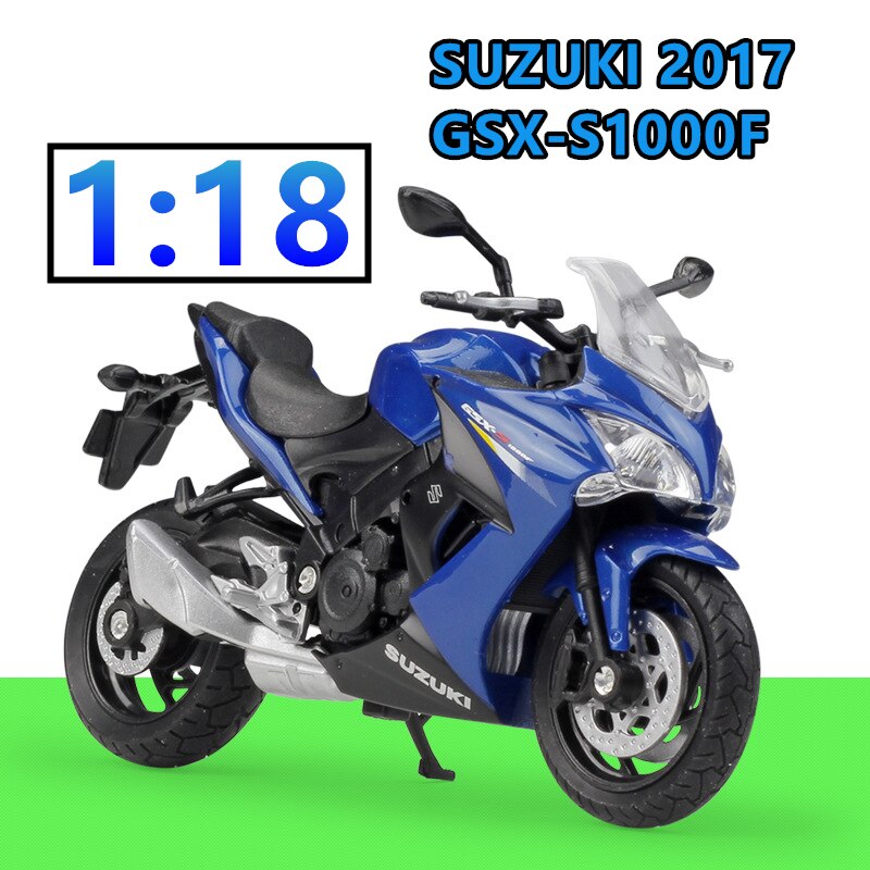 WELLY 1:18 Kawasaki Z 1000 R Diecast Alloy Motorcycle Model Toy For Children Birthday Toys Collection