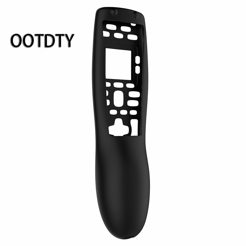 Carcasa protectora de silicona para Control remoto, funda para logitech Harmony 650 700: Negro