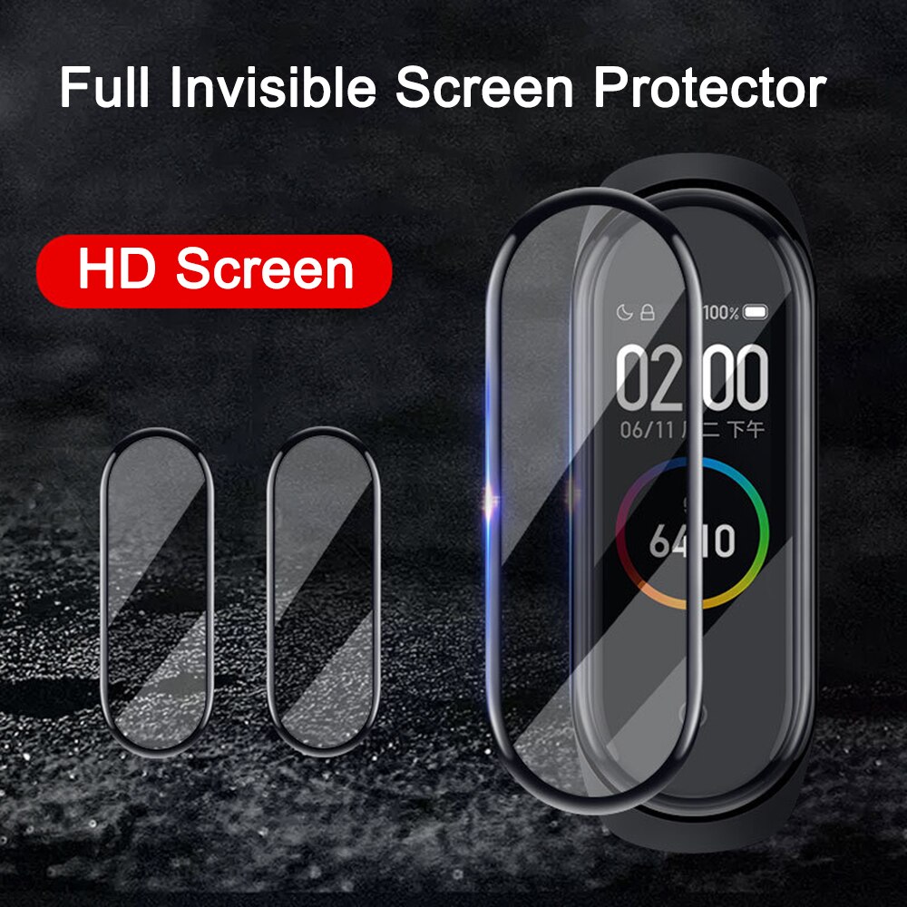 3D Screen Protector Volledige Cover Gebogen Beschermfolie Voor Xiaomi Band 4 Smatrwatch Accessoires Zachte Beschermende Glas