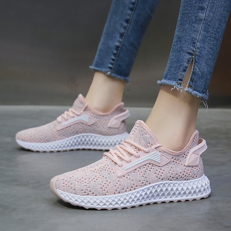 Dames hardloopschoenen zomer ademende studenten gym sportschoenen dames fitness stabiliteit sportschoenen joggingschoenen