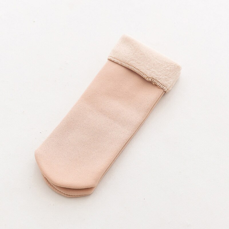 Inverno Caldo di Modo Ammucchiati Calzino Del Bambino Chridren Solido di Colore Della Caramella per Bambini da Neve Calzini E Calzettoni Aggiungere Velet Pavimento Caldo Calzino per Le Ragazze: 03